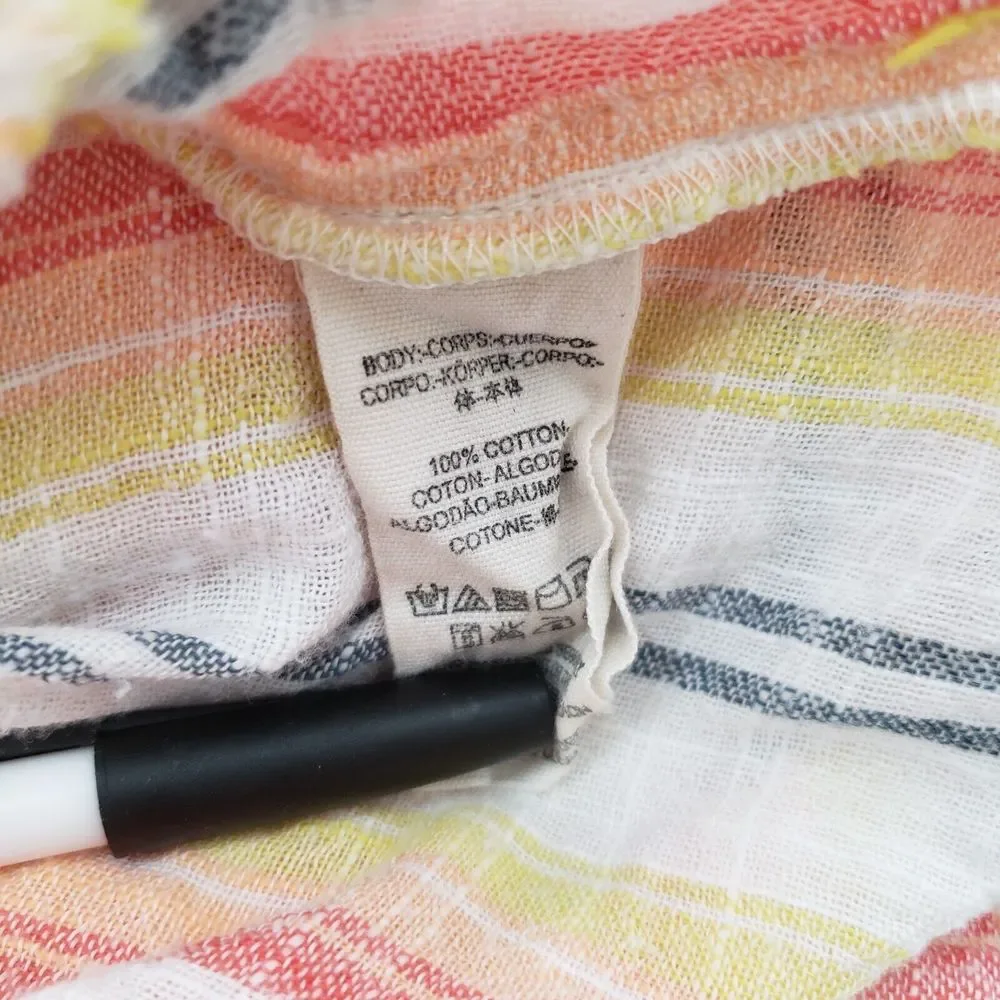 Free People Summer Nights Striped Dress in Yellow Mini size S - Picture 8 of 8